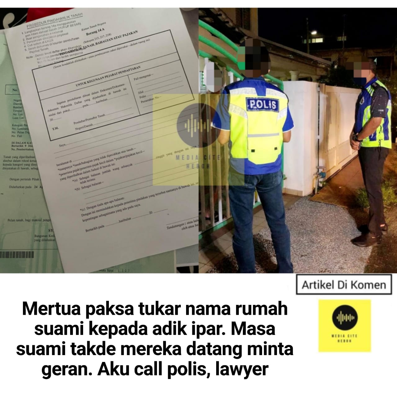 Mertua P4ksa Tukar Nama Rumah Suami Kepada Adik Ipar Masa Suami Takde