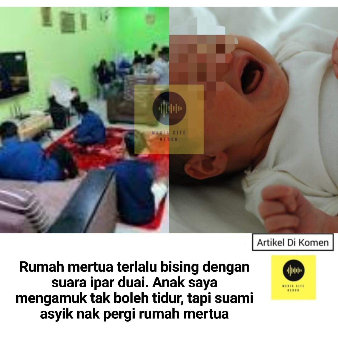 Rumah Mertua Terlalu Bising Dengan Suara Ipar Duai. Anak Saya Meng4muk ...