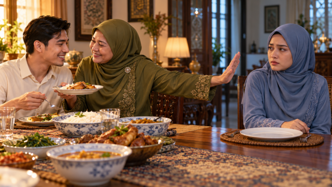 ibu pilih kasih